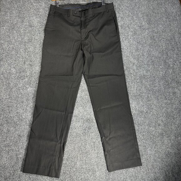 Lauren Ralph Lauren Black Label Pants Mens 36 Black Stretch Straight Leg Pockets - Picture 1 of 6